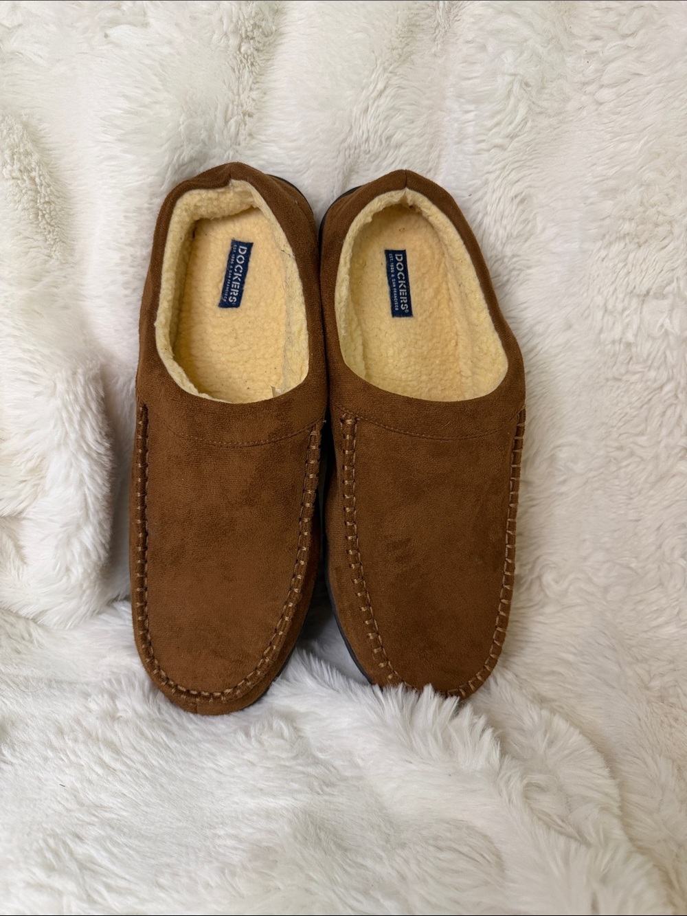 Dockers Brown Suede Slip-On Moccasins | Size Men’s XXL 13-14